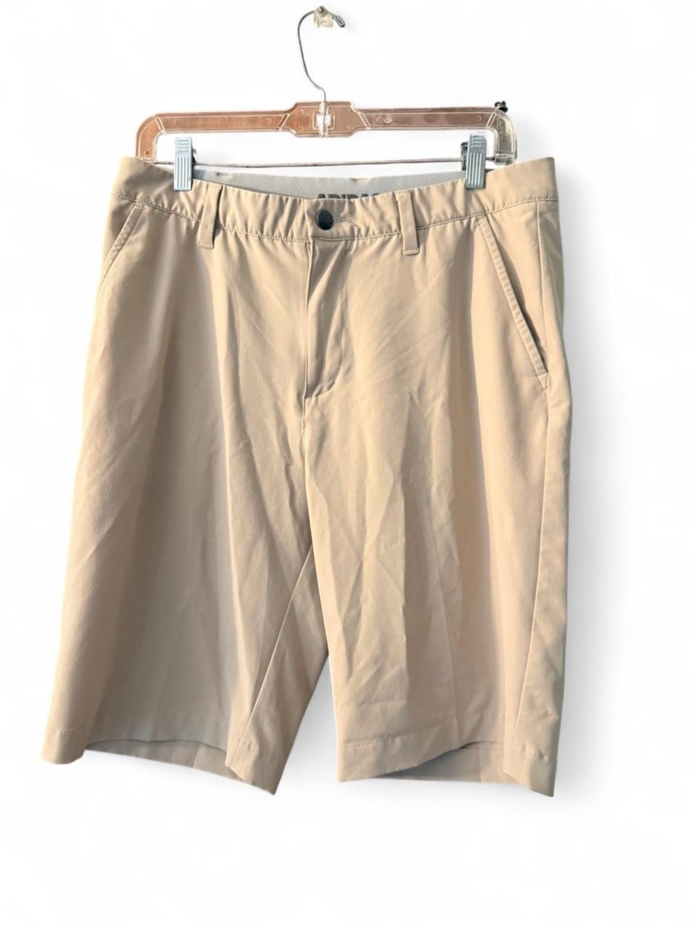 Men's Tan adidas Golf Shorts 32
